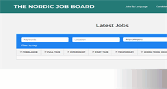 Desktop Screenshot of nordicjobboard.com
